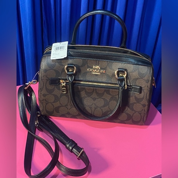 COACH Rowan Satchel in Signature Canvas, NWT - Picture 3 of 14